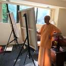 Шри Шримад Мурали Мохан Махарадж рисует картины